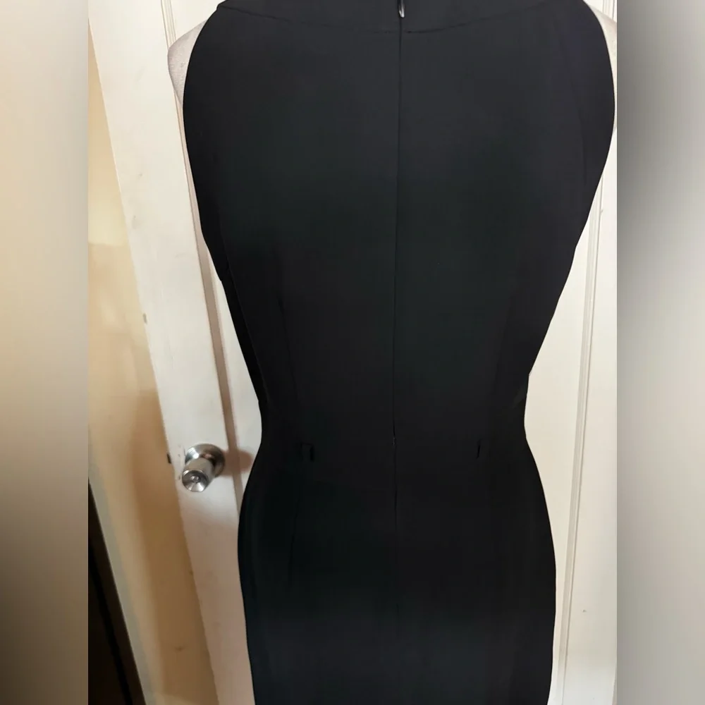 Tahari Pencil Midi Dress Racerback Sleeveless Business Office Professional - Picture 7 of 9